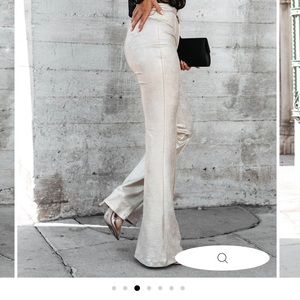 Faux leather gold pants size large